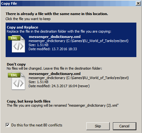 overwrite cracked files after installed